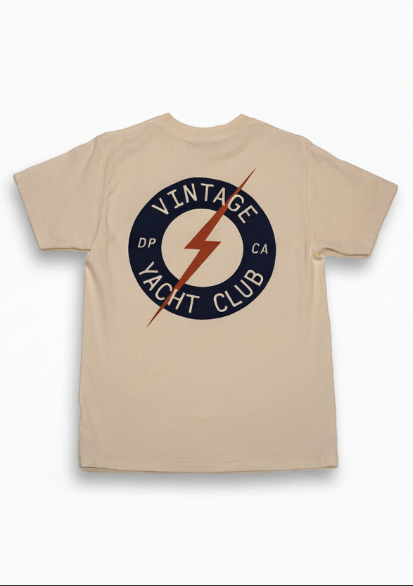 VYC Bolt Tee - Faded Cream