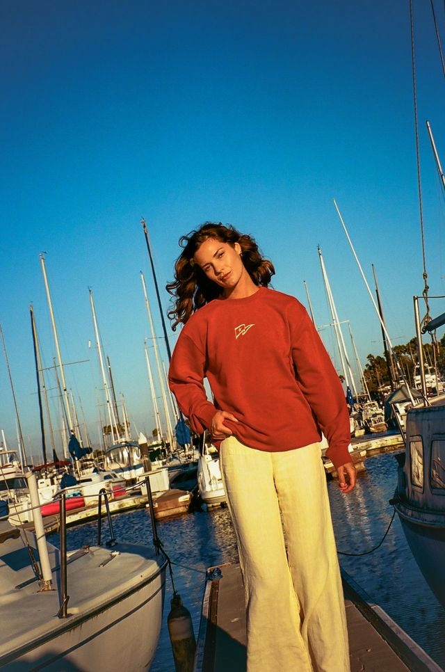 VYC Burgee Crewneck - Amber