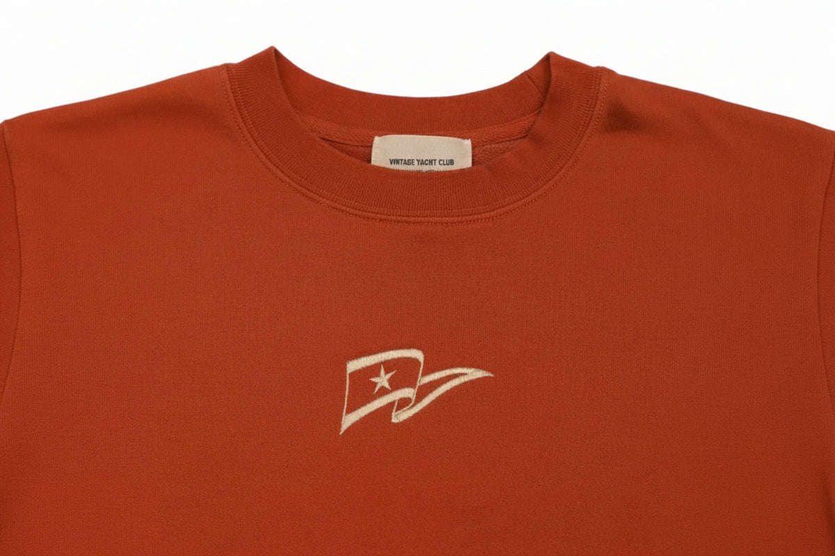 VYC Burgee Crewneck - Amber