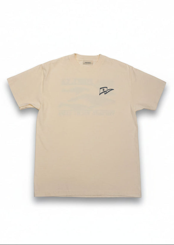 Whale Watching Tee - Faded Cream