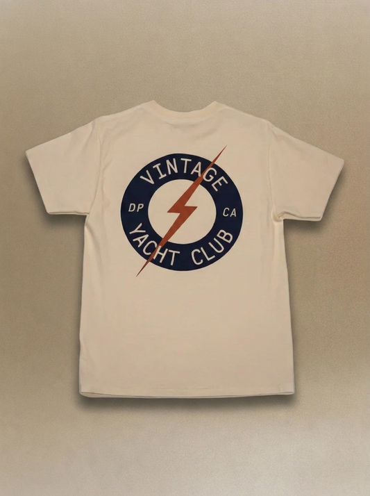 VYC Bolt Tee - Faded Cream
