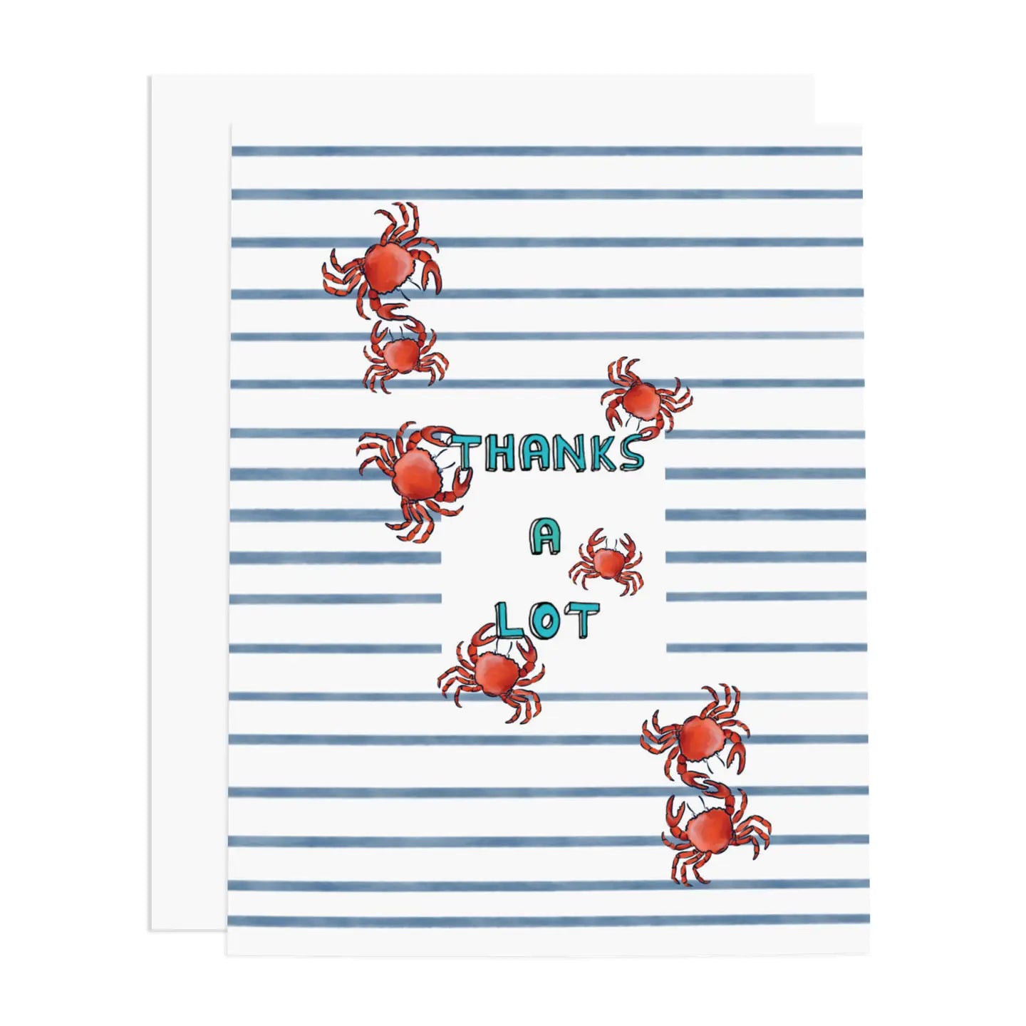 Thanks A Lot Crabs Greeting Card