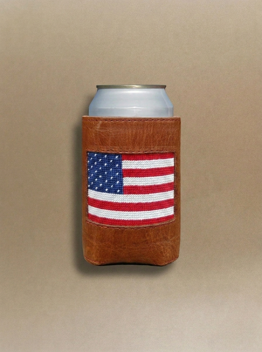 American Flag Can Cooler
