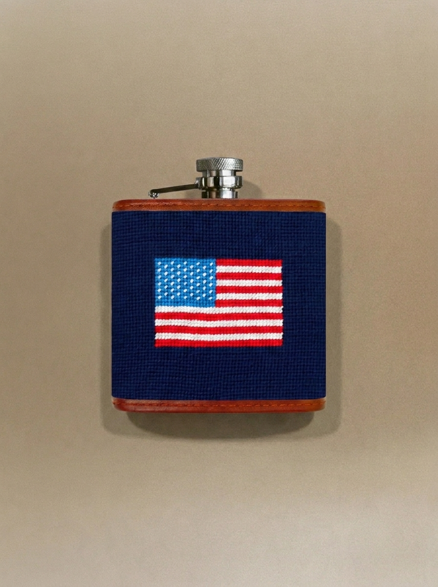 American Flag Flask