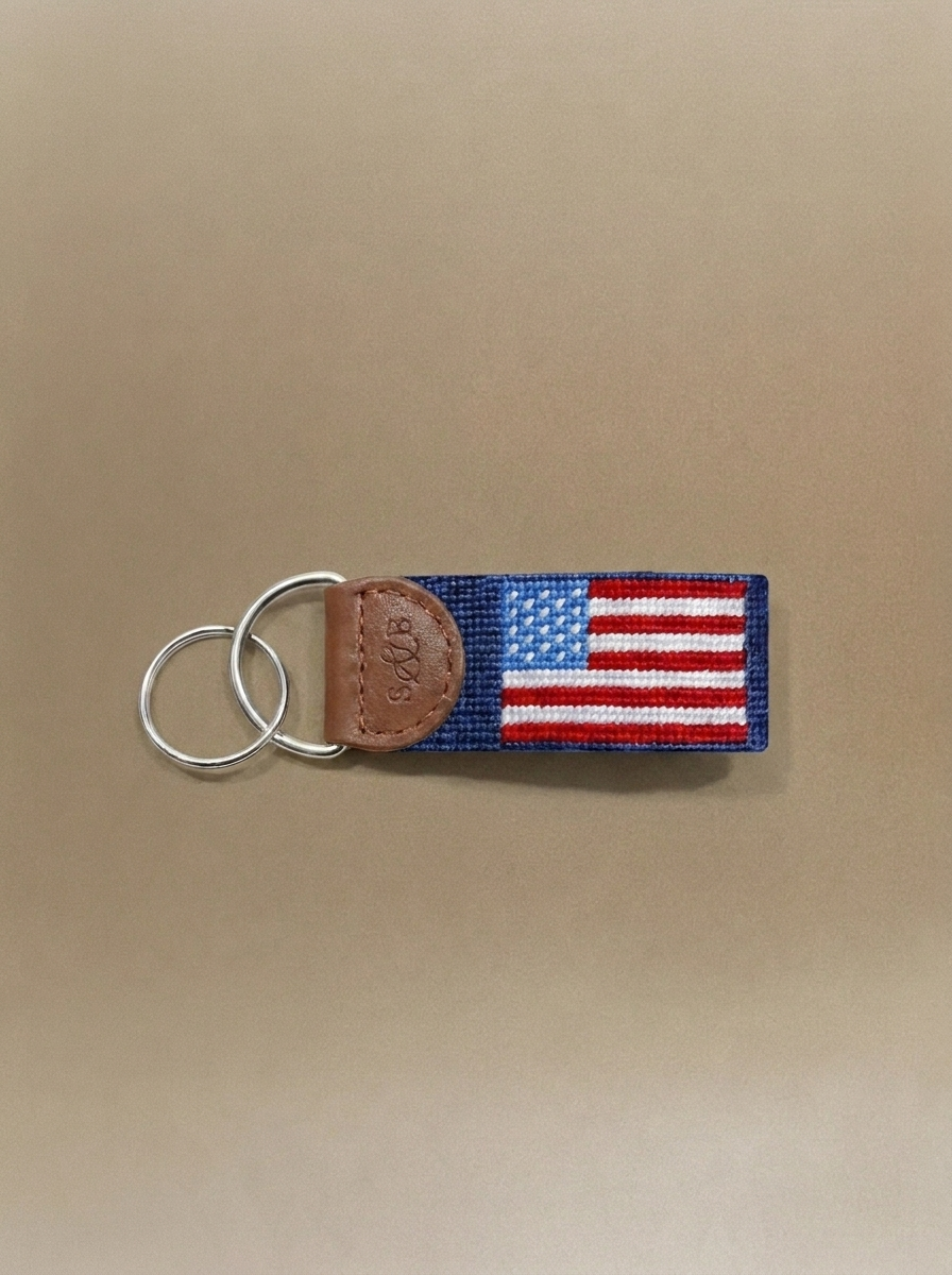 American Flag Key Fob (Classic Navy)