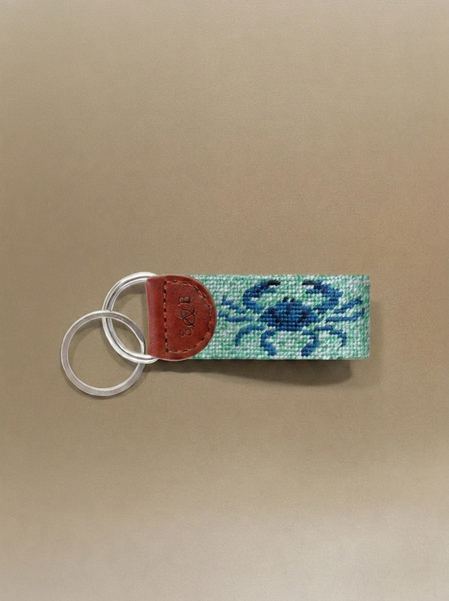 Blue Crab Key Fob