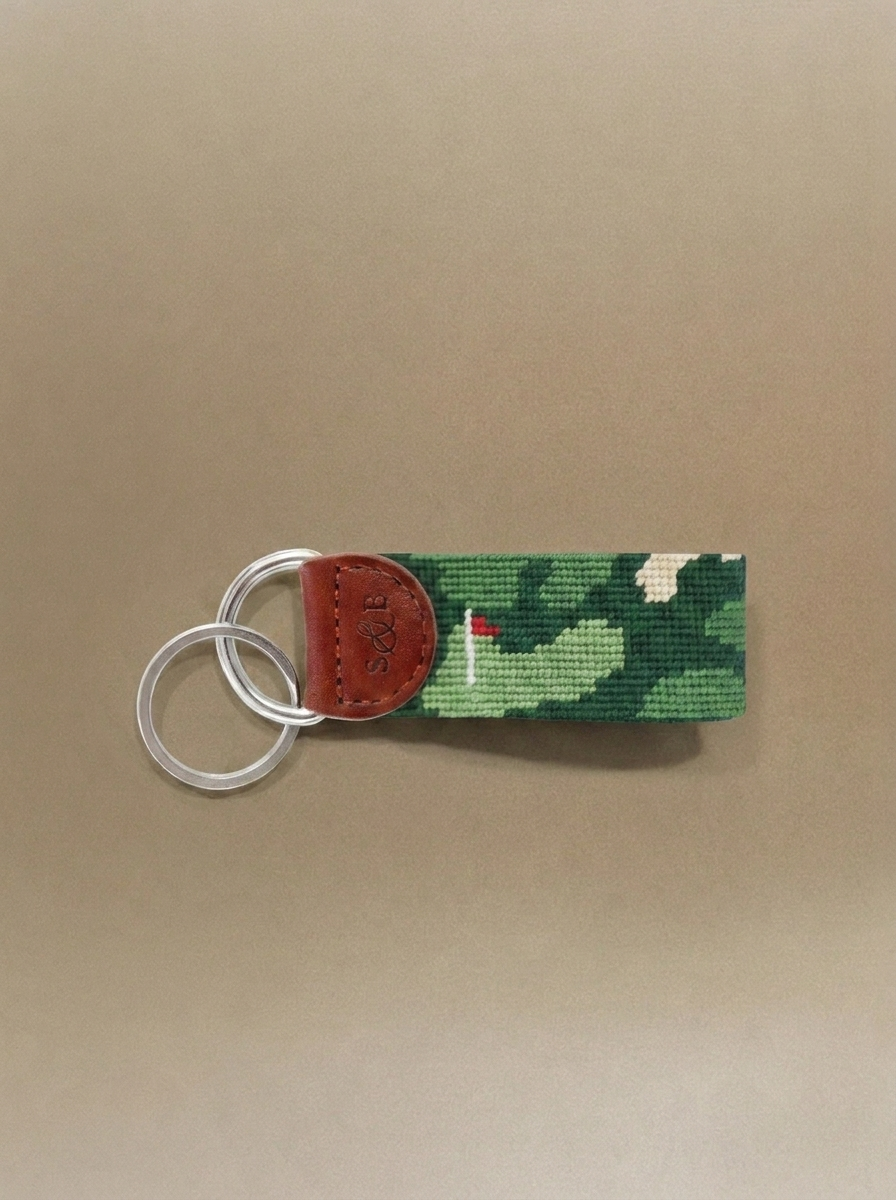 Golfer's Camo Key Fob