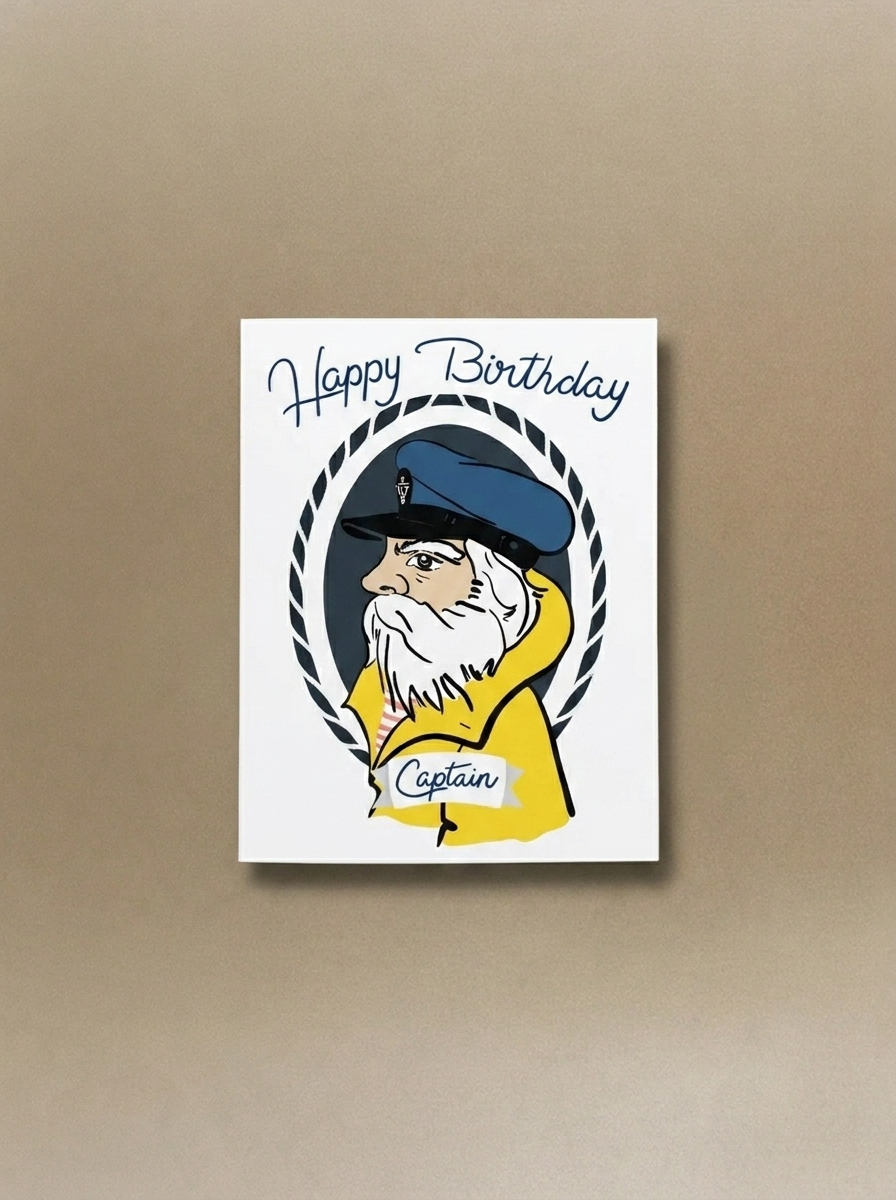 Happy Birthday Captain Greeting Card