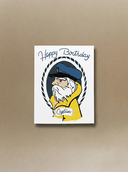 Happy Birthday Captain Greeting Card