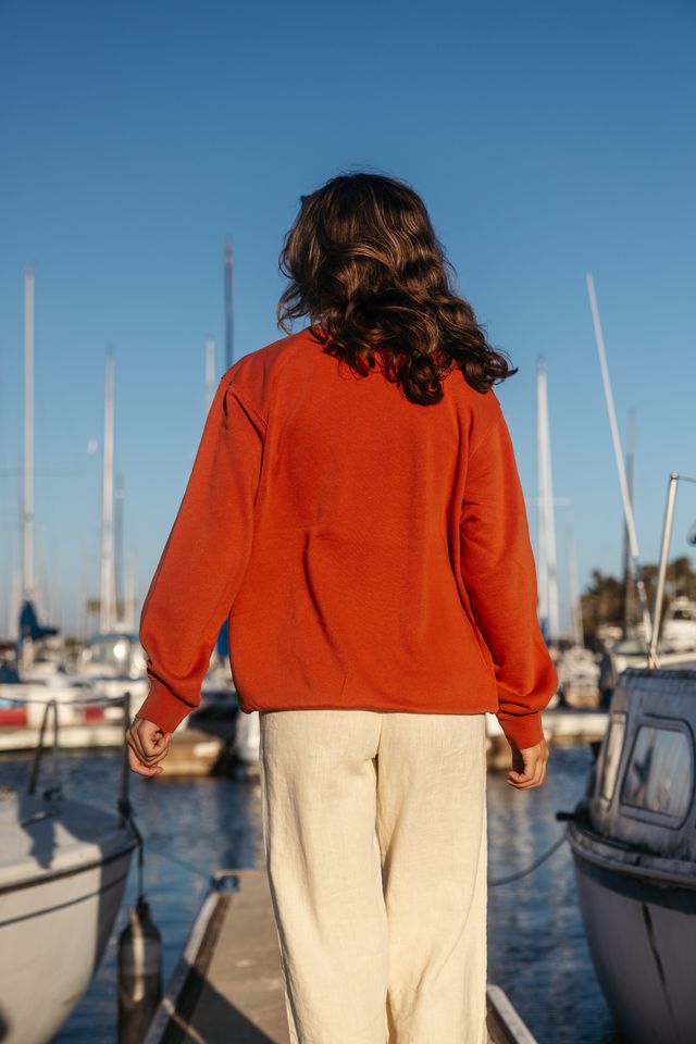 VYC Burgee Crewneck - Amber
