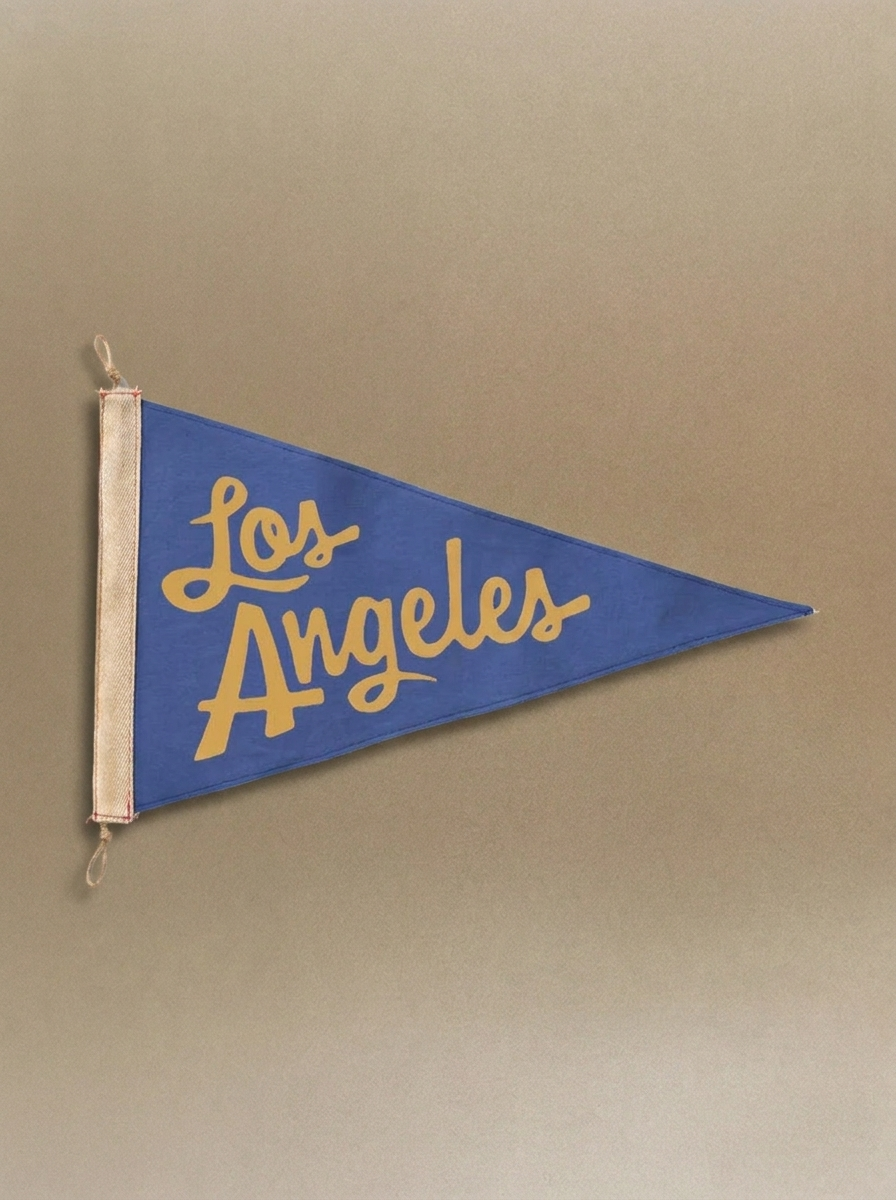 Los Angeles Flag - Golden Yellow and Royal