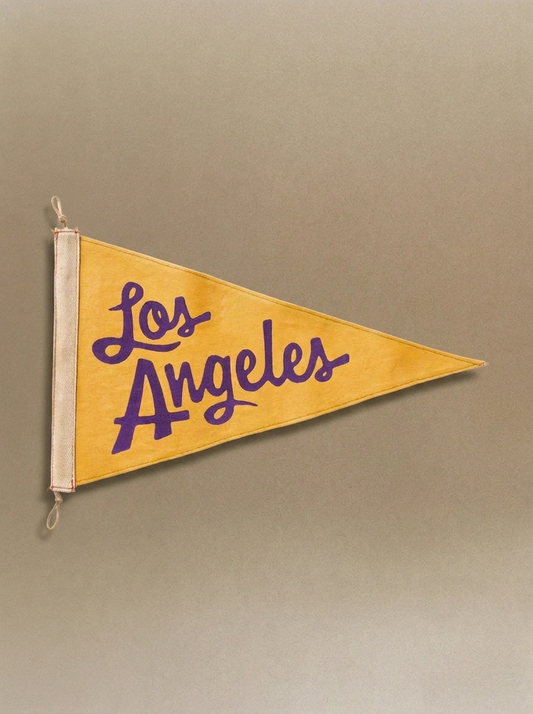 Los Angeles Flag - Purple and Yellow
