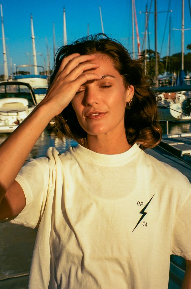 VYC Bolt Tee - Faded Cream