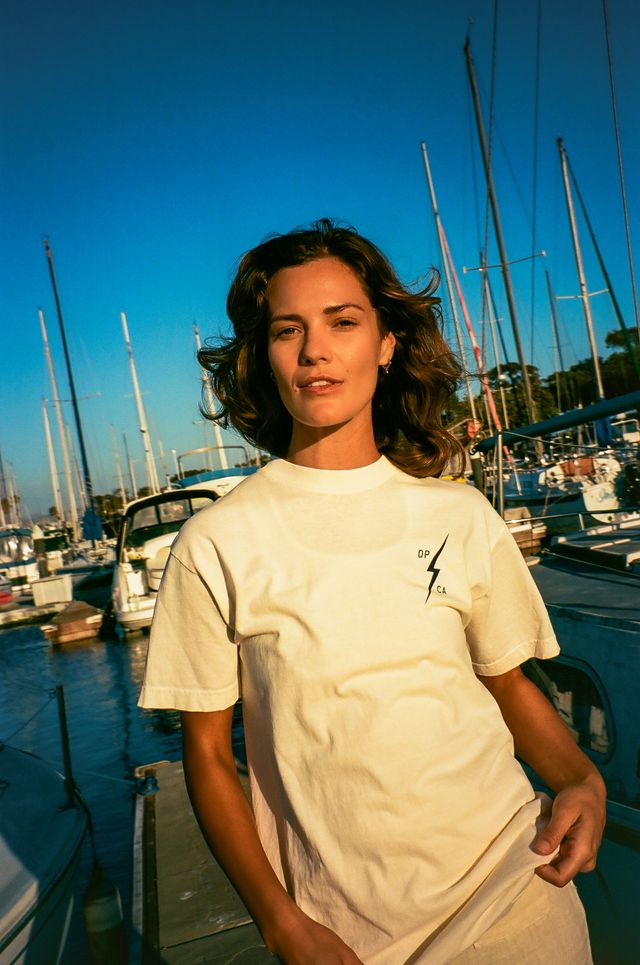 VYC Bolt Tee - Faded Cream