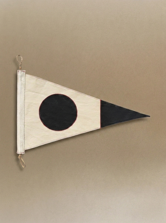 Yacht Dot Flag - Black and Natural